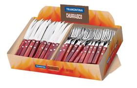 Jogo De Garfo E Faca Tramontina Polywood 140 Peças