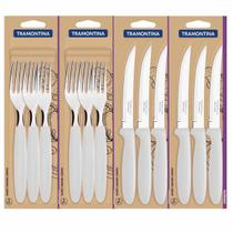Jogo de Garfos e Facas Ipanema Branco Com 12 Unidades - Tramontina