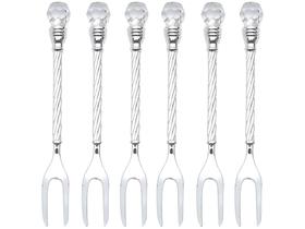 Jogo de Garfos para Petisco Lyor Crystal 6 Peças