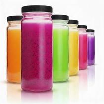 Jogo de Garrafas de Vidro para Água All About Juicing 6 Unidades 473 ml