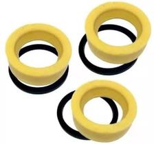 Jogo De Gaxetas 41,5mm X 30mm Amarelas Hidromar Bh6100 -3pçs Jogo De Gaxetas 41,5mm X 30mm Amarelas Hidromar Bh6100 -3pçs