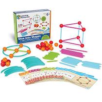 Jogo de Geometria com 129 Peças para Crianças de 6+ - Volta às Aulas
