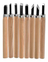 Jogo De Goiva Mini Formão 8pc Entalhar Esculpir Madeira Jogo De Goiva Mini Formão 8pc Entalhar Esculpir Madeira