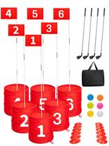 Jogo de Golfe para Quintal SJEhome Conjunto Portátil com 6 Buracos Jogo de Golfe para Quintal SJEhome Conjunto Portátil com 6 Buracos