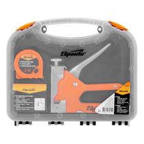 Jogo de grampeador com ajuste de pressao, trena 2m, 500 grampos tipo 53 de 6-14mm, 1pc // sparta Jogo de grampeador com ajuste de pressao, trena 2m, 500 grampos tipo 53 de 6-14mm, 1pc // sparta