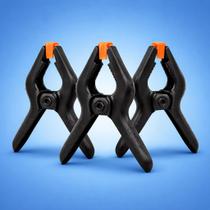 Jogo De Grampo Multiuso 3 Polegadas Com 3 Peças para Colagem, Tecidos, Reparos em Geral