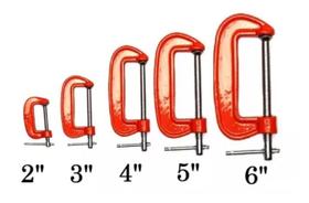 Jogo De Grampos sargento Tipo C 2,3,4,5 E 6 Polegadas