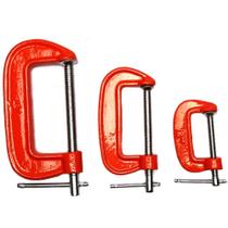 Jogo de Grampos Sargento Tipo C Grande Peças de 4, 6 e 8 Polegadas Aço Resistente FortG