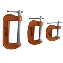 Jogo de grampos tipo c, 25 - 50 - 75 mm, 3 pcs//sparta