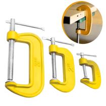 Jogo de Grampos Tipo C 3 Peças 1" 2" 3" MBTools Sargento Jogo de Grampos Tipo C 3 Peças 1" 2" 3" MBTools Sargento