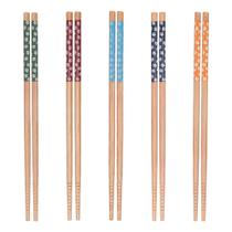 Jogo De Hashi Com 5 Pares Em Bambu - Issam