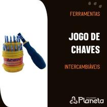 Jogo De Intercambiáveis Com 31 Peças Ferramentas