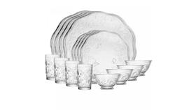 Jogo de jantar 16 pecas new butterfly cristal ecologico Jogo de jantar 16 pecas new butterfly cristal ecologico