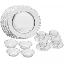 Jogo de Jantar 16 Peças Pearl Cristal Ecológico Wolff