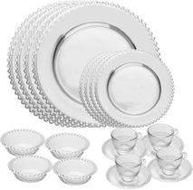 Jogo de jantar 20 peças pearl cristal wolff Jogo de jantar 20 peças pearl cristal wolff