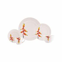 Jogo de Jantar 20 Peças Tropical Porcelana Real By Schmidt Jogo de Jantar 20 Peças Tropical Porcelana Real By Schmidt