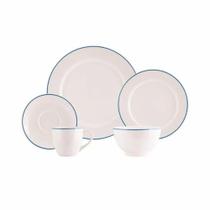 Jogo de Jantar 30 Peças Filete Porcelana Real By Schmidt Jogo de Jantar 30 Peças Filete Porcelana Real By Schmidt