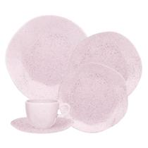 Jogo de Jantar 30 Peças Ryo Chá Pink Sand Porcelana Oxford