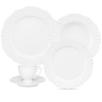 Jogo De Jantar 30 Peças Soleil White Oxford Porcelana