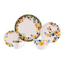 Jogo de Jantar 40 Peças Etnico Porcelana Real By Schmidt Jogo de Jantar 40 Peças Etnico Porcelana Real By Schmidt