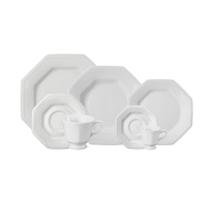 Jogo de Jantar 84 Peças Chá Café Prisma Porcelana Schmidt