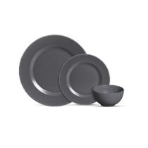 JOGO DE JANTAR C/ BOWLS COR CHUMBO C/12 PCS ALLEANZA 1ªLINHA