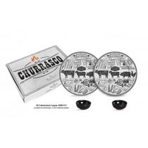 Jogo De Jantar Churrasco Kit Pratos Cerâmica e Molheira 4pcs Alleanza