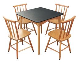 Jogo de Jantar Colonial Brisa Mesa 80X80 cm 04 Cadeiras Top QUADRADA Jogo de Jantar Colonial Brisa Mesa 80X80 cm 04 Cadeiras Top QUADRADA