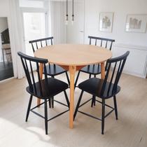 Jogo de Jantar Colonial Brisa Mesa 90 cm Mel + 04 Cadeiras Preta Rustico Jogo de Jantar Colonial Brisa Mesa 90 cm Mel + 04 Cadeiras Preta Rustico