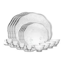 Jogo de jantar cristal ecológico com 20 peças new butterfly