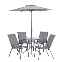 Jogo de Jantar de Terraço Metálico Nairobi 6 Peças
