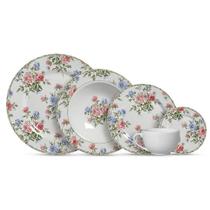 Jogo de jantar decorado romantica2 c/20 pcs primeira linha