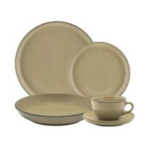 Jogo de Jantar e Chá Oxford Flat Ocre 30 Peças Jogo de Jantar e Chá Oxford Flat Ocre 30 Peças