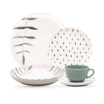 Jogo De Jantar Em Cerâmica Flat Com 30 Peças Oxford Samambaia Jogo De Jantar Em Cerâmica Flat Com 30 Peças Oxford Samambaia