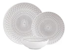 Jogo De Jantar Em Cerâmica L'hermitage Tourbillon 18 Peças B