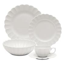 Jogo De Jantar Em Porcelana Flora Com 20 Peças Oxford Camélia