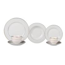 Jogo de jantar em porcelana L'hermitage Magesty Gold 42 peças