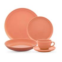 Jogo de jantar flat apricot 20 peças oxford
