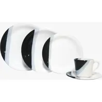 Jogo de jantar Louças pratos e xícaras 20 peças completo de cerâmica Lindas cores ENVIO IMEDIATO