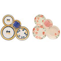 Jogo De Jantar Sobremesa E Chá Cerâmica 20 peças Jogo De Jantar Sobremesa E Chá Cerâmica 20 peças