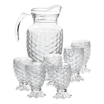 Jogo De Jarra Bonjour 1,8 Litros Com 6 Copos 250ml De Vidro Incolor Conjunto De Jarra Com Tampa E 6 Copos De Vidro Transparente Em Casa Tem Jogo De Jarra Bonjour 1,8 Litros Com 6 Copos 250ml De Vidro Incolor Conjunto De Jarra Com Tampa E 6 Copos De Vidro Transparente Em Casa Tem