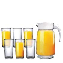 Jogo de Jarra de Vidro Athenas com Copos 7 pcs Ruvolo