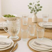 Jogo de Jarra e Copos 7 Peças Vidro