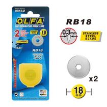 Jogo de laminas p/estilete 02pcs olfa rb18-2