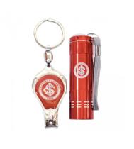 Jogo de lanterna com chaveiro cortador de unha - internacional