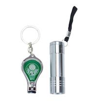 Jogo De Lanterna Com Chaveiro Cortador De Unha - Palmeiras Jogo De Lanterna Com Chaveiro Cortador De Unha - Palmeiras