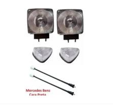 Jogo De Lanterna Da Seta + Teto Cristal Mb 1313+ Cara Preta