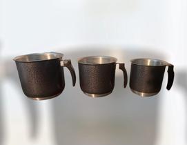 Jogo de Leiteira 3 peças Alumínio Craqueado Jogo de Leiteira 3 peças Alumínio Craqueado