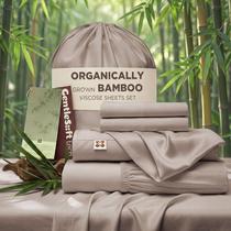 Jogo de Lençóis King Bedsure de Viscose de Bambu com Bolso Profundo de 18"