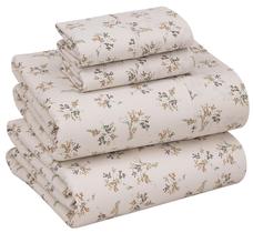 Jogo de Lençóis Queen RUVANTI de Percal de Algodão 4 Peças com Estampa Floral Jogo de Lençóis Queen RUVANTI de Percal de Algodão 4 Peças com Estampa Floral